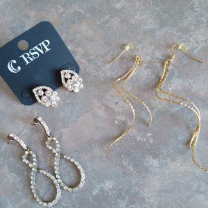 Gold and Diamond Earrings